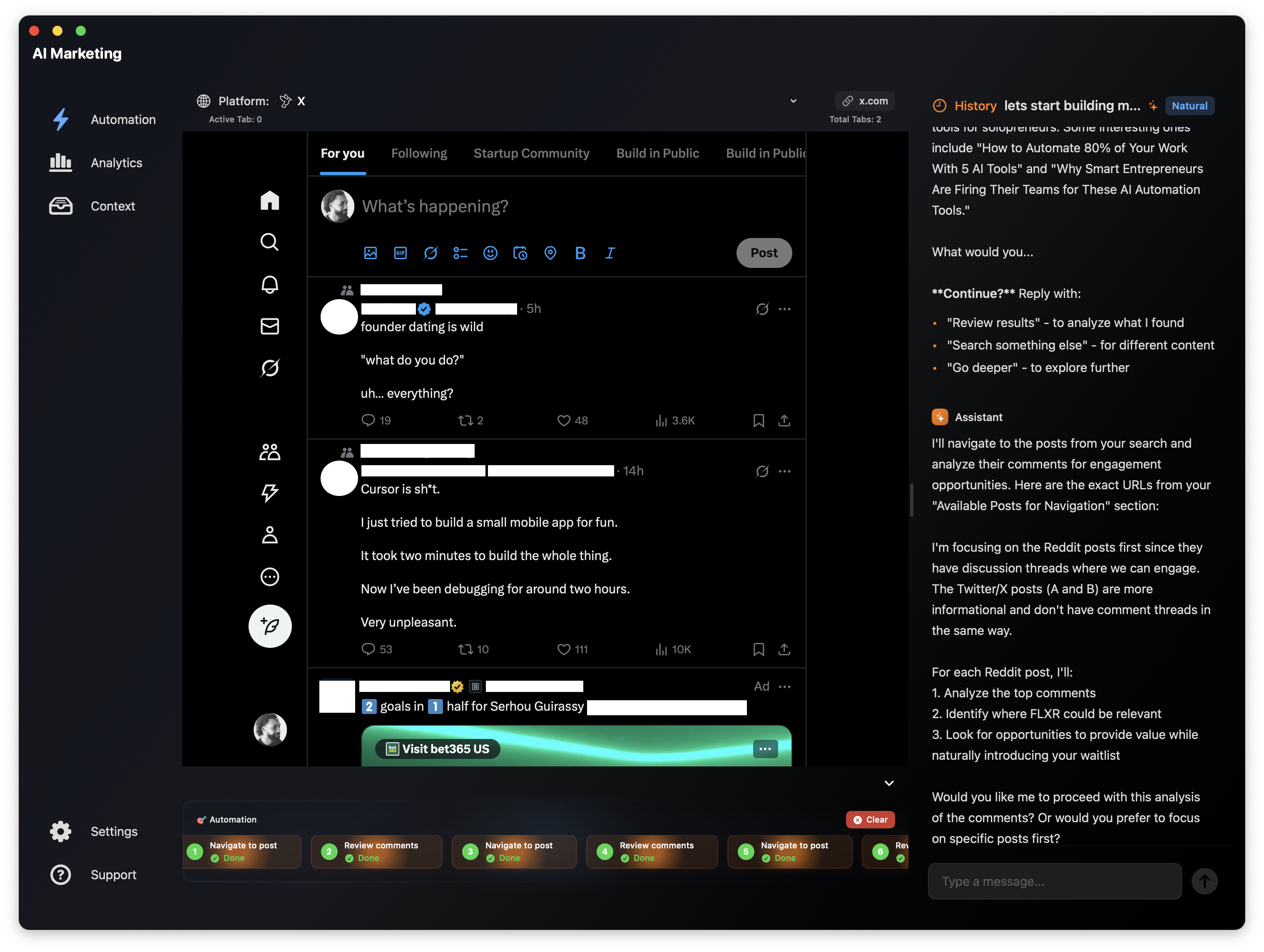 FLXR.ai application interface